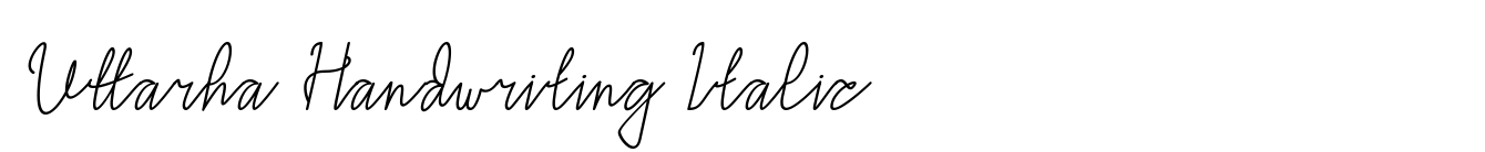 Uttarha Handwriting Italic